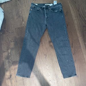 Washed Black Levi Wedge jeans